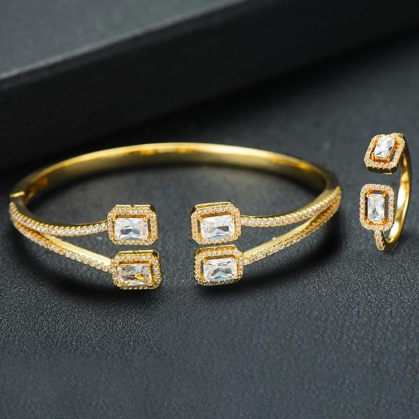 earrings & necklace godki luxury open square charms bangle ring sets jewelry for women wedding cubic zircon crystal cz aretes de mujer moder, Silver
earrings & necklace godki luxury open square charms bangle ring sets jewelry for women wedding cubic zircon crystal cz aretes de mujer moder, Silver