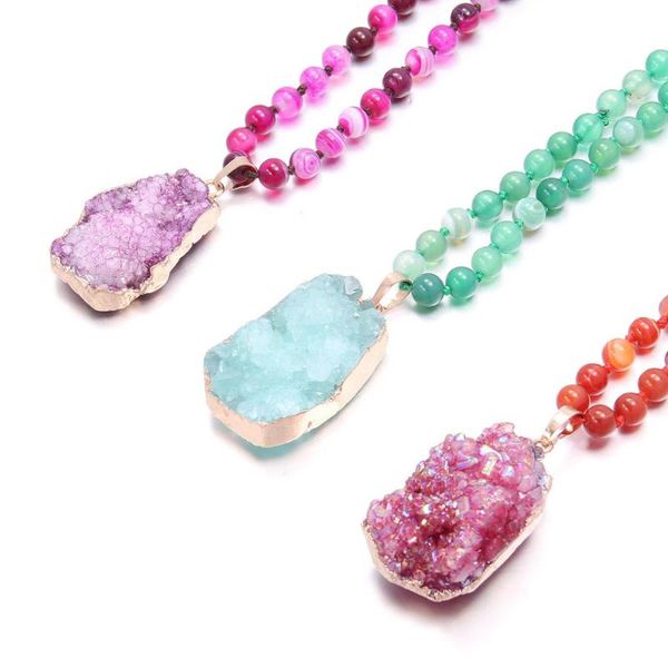 natural semi precious stone necklace classic style bead chain 6mm 90cm agates crystals pendant 25 * 40mm for woman chains, Silver
natural semi precious stone necklace classic style bead chain 6mm 90cm agates crystals pendant 25 * 40mm for woman chains, Silver