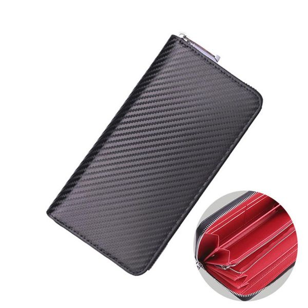 carbon fiber wallet microfiber long men's and women's zipper fashion 2021 multifunction card package wallets, Red;black
carbon fiber wallet microfiber long men's and women's zipper fashion 2021 multifunction card package wallets, Red;black