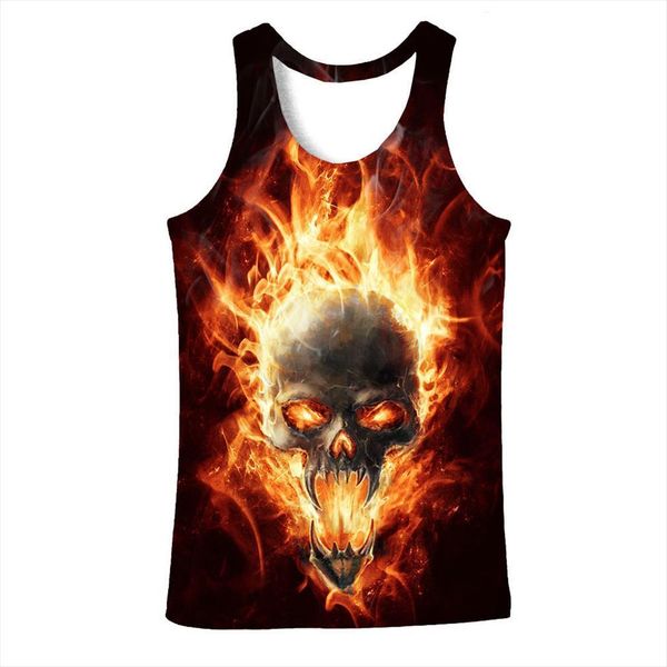 uney skull flame tank for men graphic us size 3d sleeveless vest sports gym fire la plus, White;black
uney skull flame tank for men graphic us size 3d sleeveless vest sports gym fire la plus, White;black