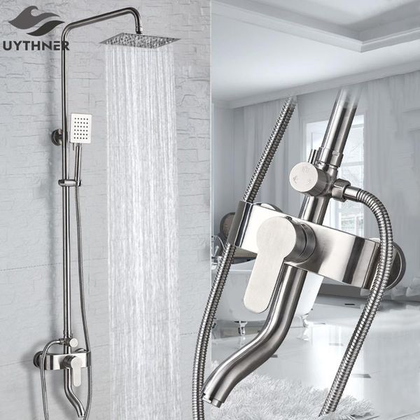 uythner bathroom sus304 brushed big rainfall shower set bathroom mixer bath shower faucet cold water wall mounted
uythner bathroom sus304 brushed big rainfall shower set bathroom mixer bath shower faucet cold water wall mounted
