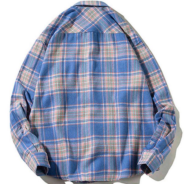 men's casual shirts harajuku - men's plaid shirt, 4-color loose casual wear, korean style, hip hop, long sleeves, large street clo, White;black
men's casual shirts harajuku - men's plaid shirt, 4-color loose casual wear, korean style, hip hop, long sleeves, large street clo, White;black
