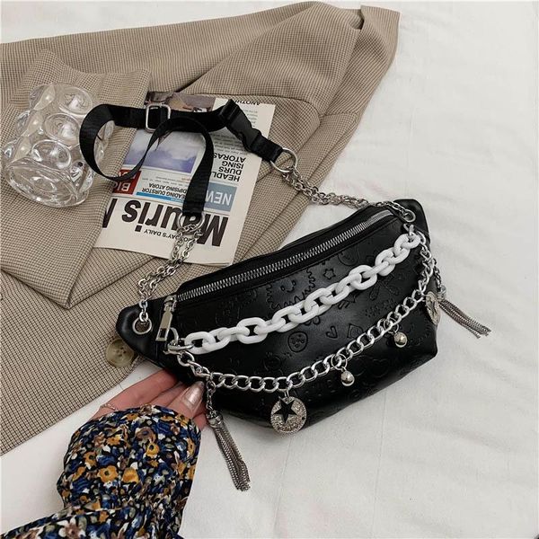 chain women's waist bag female leather fanny pack belt bags 2021 luxury shoulder crossbody chest lady banana hip pocket
chain women's waist bag female leather fanny pack belt bags 2021 luxury shoulder crossbody chest lady banana hip pocket