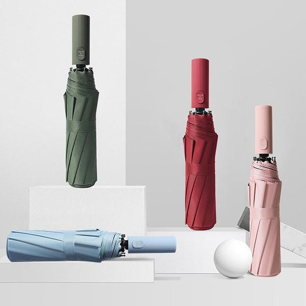umbrellas business umbrella automatic three folding 10k men parasol sunny rain women windproof with colored handles
umbrellas business umbrella automatic three folding 10k men parasol sunny rain women windproof with colored handles