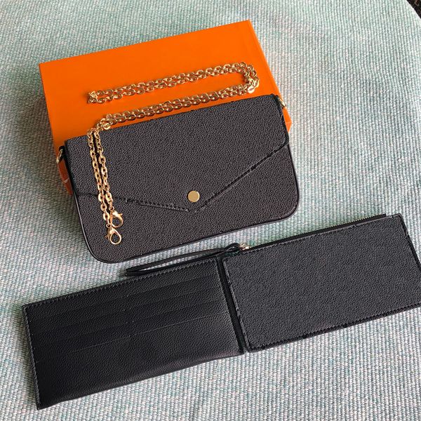 luxury design lady chain shoulder bag leather clutch evening bags 3 in 1 crossbady messenger bag card holder purse with box 8 styles
luxury design lady chain shoulder bag leather clutch evening bags 3 in 1 crossbady messenger bag card holder purse with box 8 styles