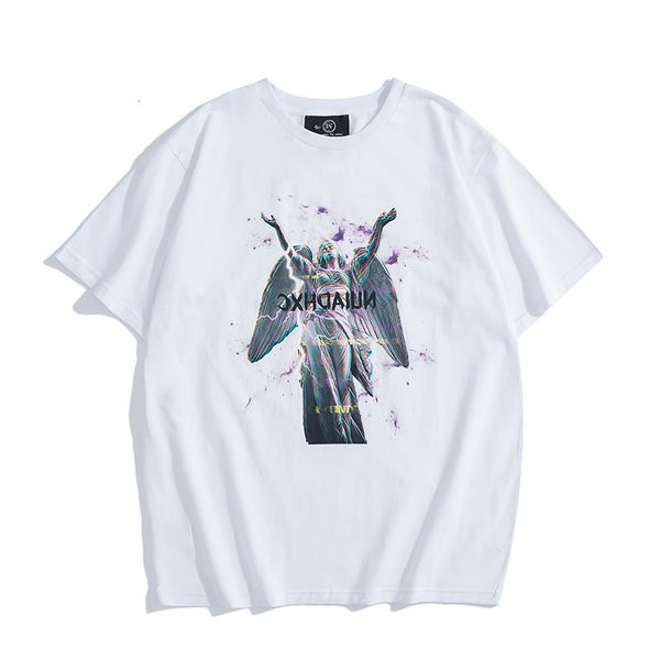 spring and summer off fashion brand new casual short sleeve angel print loose t-shirt, White;black
spring and summer off fashion brand new casual short sleeve angel print loose t-shirt, White;black