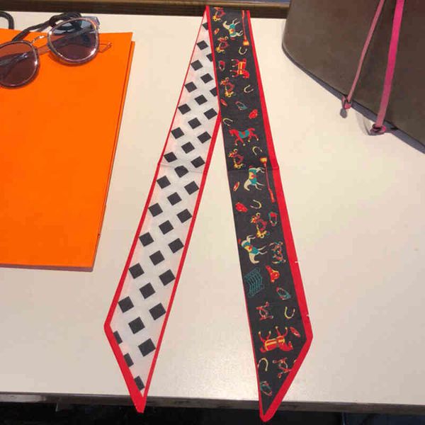 20ss silk scarf thin narrow strip kerchief hair band binding bag handle scarfs women039s fashion wraps mix matching real silks, Blue;gray
20ss silk scarf thin narrow strip kerchief hair band binding bag handle scarfs women039s fashion wraps mix matching real silks, Blue;gray