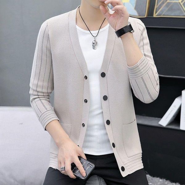 men's sweaters cardigan men 's sweater coat 2021 autumn casual outdoor knitted thin jacket, White;black
men's sweaters cardigan men 's sweater coat 2021 autumn casual outdoor knitted thin jacket, White;black