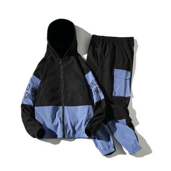 men's tracksuits tracksuit man two piece set sweatsuit polyester overalls leisure suit hooded jackets and hip hop harlan pants, Gray
men's tracksuits tracksuit man two piece set sweatsuit polyester overalls leisure suit hooded jackets and hip hop harlan pants, Gray