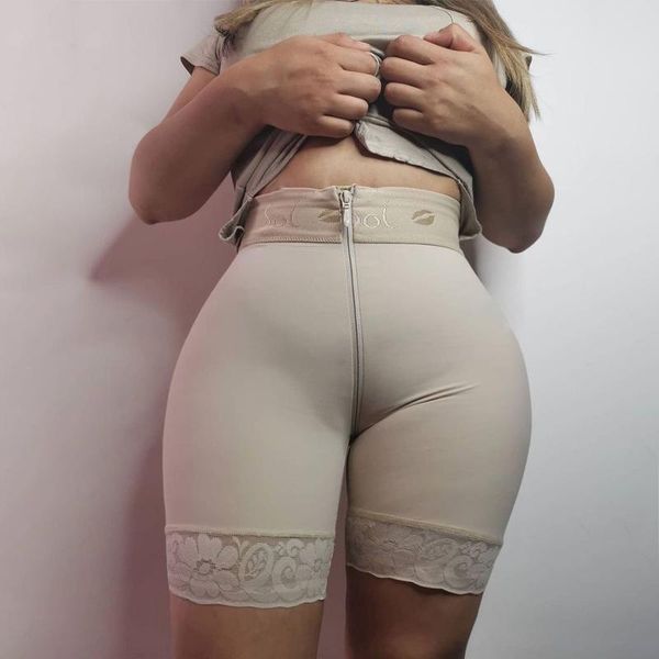 women's shapers high waist zipper adjustable ventre plat skims bulifter slimming fajas lace push up body shaper, Black;white
women's shapers high waist zipper adjustable ventre plat skims bulifter slimming fajas lace push up body shaper, Black;white