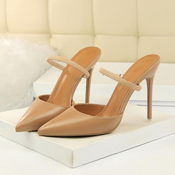 women summer .5cm high heels two ways of wearing leather sandals lady mules slingback pumps female bridal stiletto shoes, Black
women summer .5cm high heels two ways of wearing leather sandals lady mules slingback pumps female bridal stiletto shoes, Black