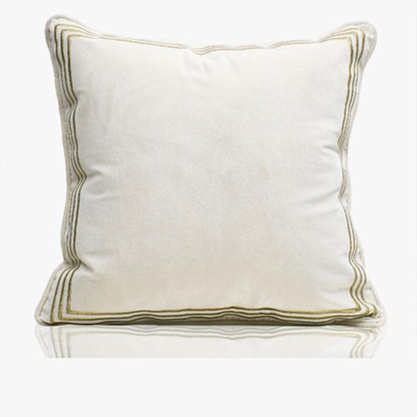 cushion/decorative pillow dunxdeco ivory velvet cushion cover couch case modern luxury simple gold square frame embroidered sofa chair bed c
cushion/decorative pillow dunxdeco ivory velvet cushion cover couch case modern luxury simple gold square frame embroidered sofa chair bed c