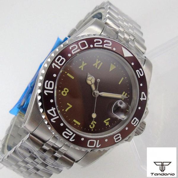 wristwatches bliger 40mm brown face sapphire men's automatic watch japan miyota 8215 movement california dial jubilee bracelet ceramic, Slivery;brown
wristwatches bliger 40mm brown face sapphire men's automatic watch japan miyota 8215 movement california dial jubilee bracelet ceramic, Slivery;brown