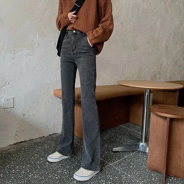 slim stretch mom denim bell bottoms pants for women vintage streetwear solid distressed flare jeans skinny high waist trousers women's, Blue
slim stretch mom denim bell bottoms pants for women vintage streetwear solid distressed flare jeans skinny high waist trousers women's, Blue
