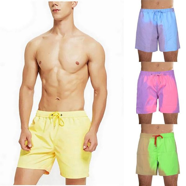 men's shorts 2021 color-changing beach men tie dye swimwear pants warm color discoloration swim surfing board, White;black
men's shorts 2021 color-changing beach men tie dye swimwear pants warm color discoloration swim surfing board, White;black