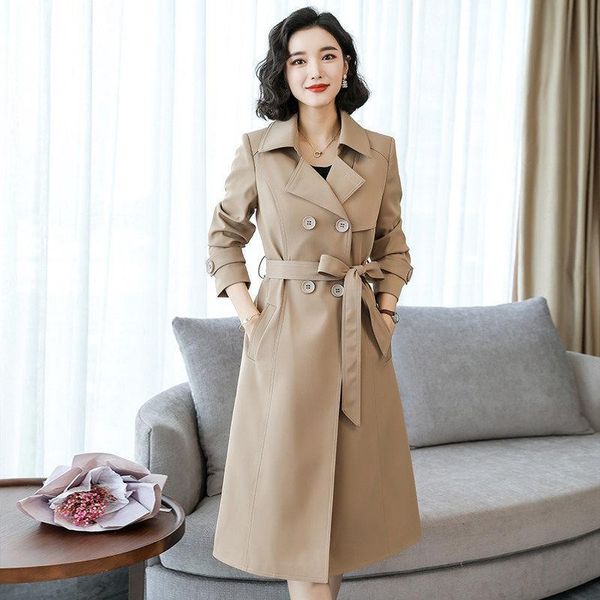 women's trench coats windbreaker women formal office lady coat elegant spring autumn street buttons belted outerwear, Tan;black
women's trench coats windbreaker women formal office lady coat elegant spring autumn street buttons belted outerwear, Tan;black