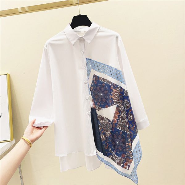 blouses korean-style temperament hit color stitching retro print ethnic-style loose casual shirt blouses blouse women blusa, White
blouses korean-style temperament hit color stitching retro print ethnic-style loose casual shirt blouses blouse women blusa, White