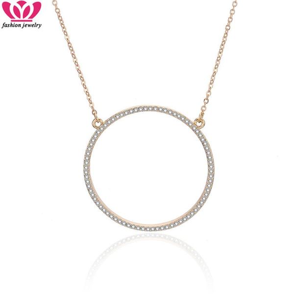 pendant necklaces gold big crystal circles necklace & simple elegant for women jewelry wedding christmas party gift wholesale, Silver
pendant necklaces gold big crystal circles necklace & simple elegant for women jewelry wedding christmas party gift wholesale, Silver