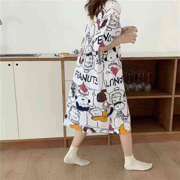 dress sleepwear pajama summer cartoon thin 2021 net red nightdr's sweet short sleeve lovely, Black;red
dress sleepwear pajama summer cartoon thin 2021 net red nightdr's sweet short sleeve lovely, Black;red