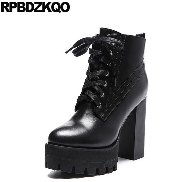 boots fashion waterproof black booties women extreme autumn chunky fetish ankle lace up shoes high heel gothic platform punk
boots fashion waterproof black booties women extreme autumn chunky fetish ankle lace up shoes high heel gothic platform punk
