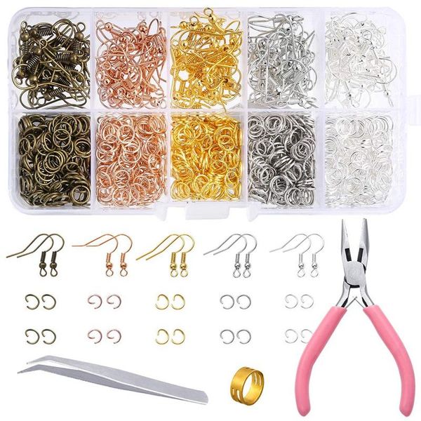 pieces earring making supplies kit with hooks, jump rings, pliers, tweezers, ring opener for earrings a storage boxes & bins
pieces earring making supplies kit with hooks, jump rings, pliers, tweezers, ring opener for earrings a storage boxes & bins