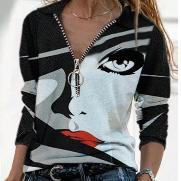 women's blouses & shirts harajuku woman autumn women graphic v-neck abstract character print long sleeve shirt femme mujer camisetas, White
women's blouses & shirts harajuku woman autumn women graphic v-neck abstract character print long sleeve shirt femme mujer camisetas, White