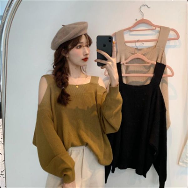 women's sweaters 2021 plus size spring and autumn one-piece neck sweater off-the-shoulder hollow long-sleeved clothing h1047, White;black
women's sweaters 2021 plus size spring and autumn one-piece neck sweater off-the-shoulder hollow long-sleeved clothing h1047, White;black