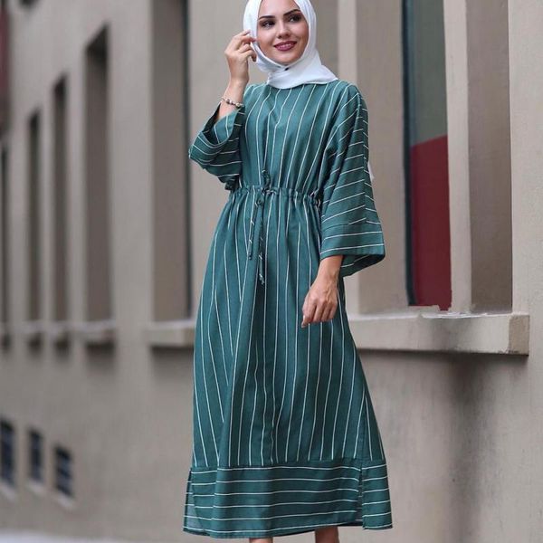 ethnic clothing women muslim abaya dress striped flared long sleeves solid color dubai turkey islam clothes robe modest gown elegance, Red
ethnic clothing women muslim abaya dress striped flared long sleeves solid color dubai turkey islam clothes robe modest gown elegance, Red