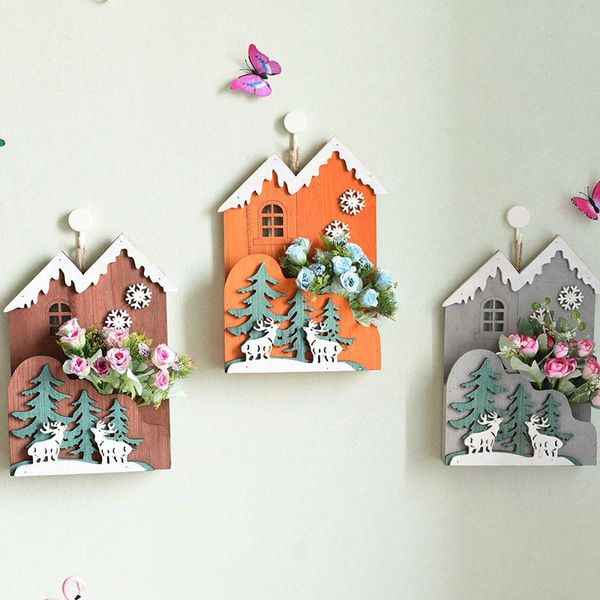 vases wooden wall hanging decoration christmas tree flower basket pendant on the living room bar
vases wooden wall hanging decoration christmas tree flower basket pendant on the living room bar