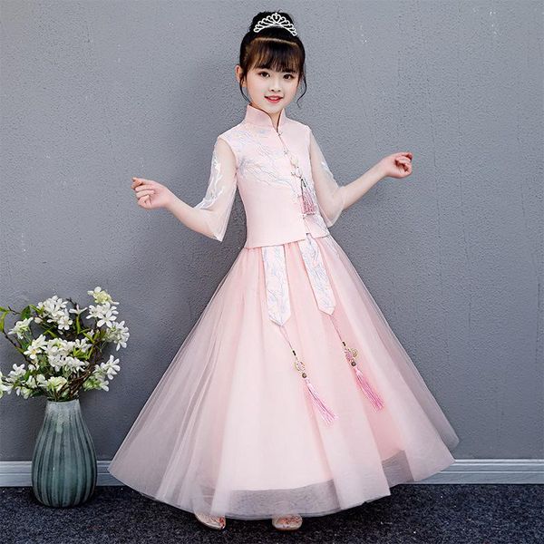 autumn girls chinese style fairy hanfu skirt children's costume tang suit little ancient super dress ethnic clothing, Red
autumn girls chinese style fairy hanfu skirt children's costume tang suit little ancient super dress ethnic clothing, Red