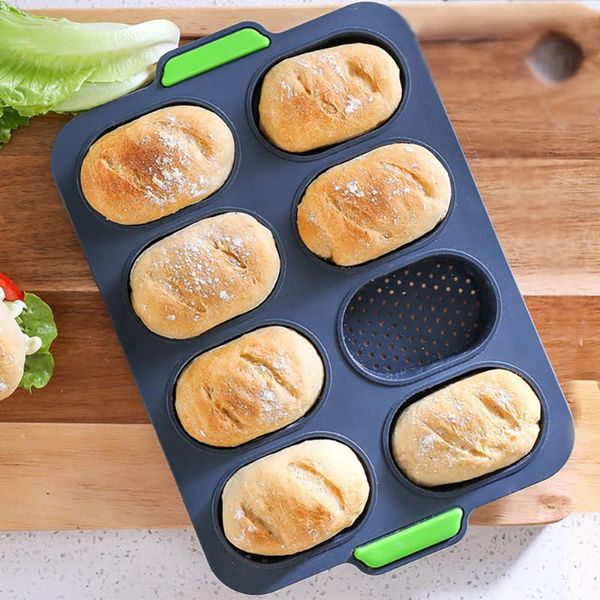 baking moulds mini baguette tray non-stick grade silicone french bread pan loaf crisping mold for home cakes
baking moulds mini baguette tray non-stick grade silicone french bread pan loaf crisping mold for home cakes