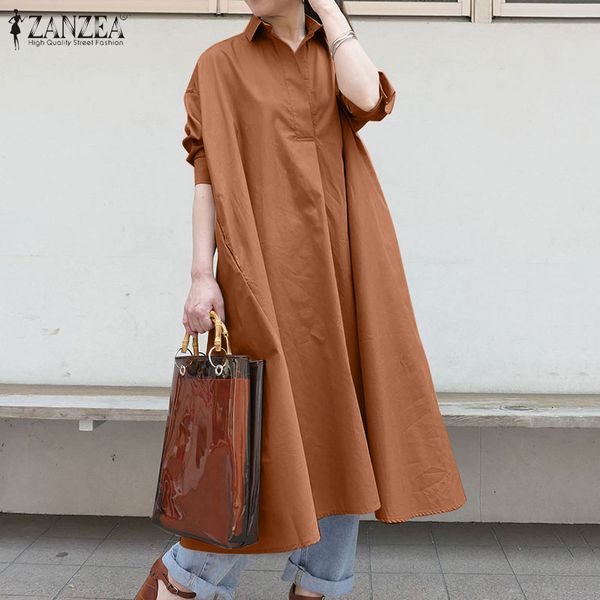 dresses summer long women shirt dress stylish 3/4 sleeve 2021 loose party sundress lapel neck robe femme pockets baggy vestidos, Black;gray
dresses summer long women shirt dress stylish 3/4 sleeve 2021 loose party sundress lapel neck robe femme pockets baggy vestidos, Black;gray