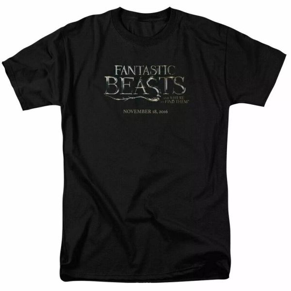 fantastic beasts logo t shirt mens licensed fantasy movie tee black, White;black
fantastic beasts logo t shirt mens licensed fantasy movie tee black, White;black