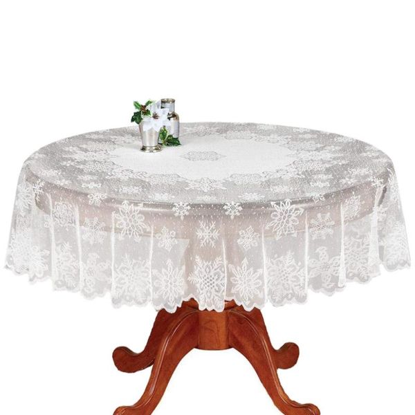 1pc round/rectangle tablecloth white lace snowflake pattern wedding dining table cover home christmas party decor #20 cloth
1pc round/rectangle tablecloth white lace snowflake pattern wedding dining table cover home christmas party decor #20 cloth