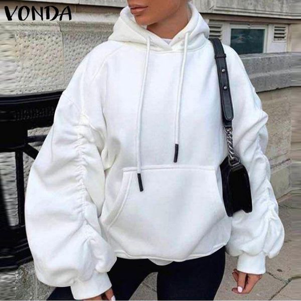 women's hoodies & sweatshirts autumn 2021 vonda casual long sleeve blouse women solid baggy hooded streetwears femininas, Black
women's hoodies & sweatshirts autumn 2021 vonda casual long sleeve blouse women solid baggy hooded streetwears femininas, Black