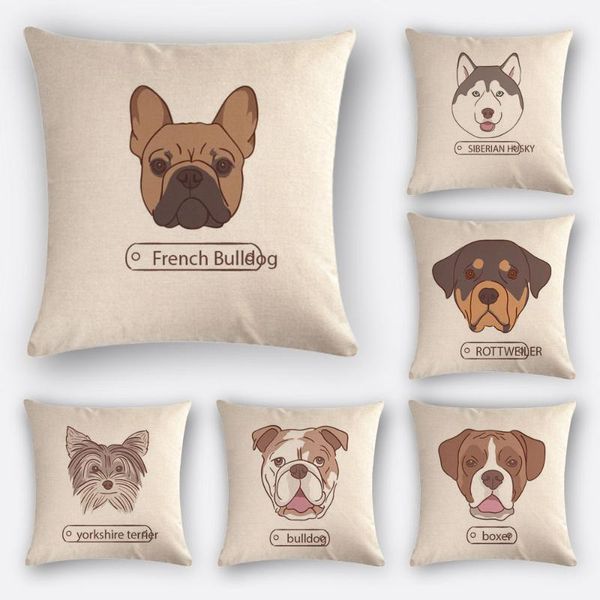 cushion/decorative pillow dog head series home living room sofa decorative cushion cover bedside 45x45cm linen pillowcase
cushion/decorative pillow dog head series home living room sofa decorative cushion cover bedside 45x45cm linen pillowcase