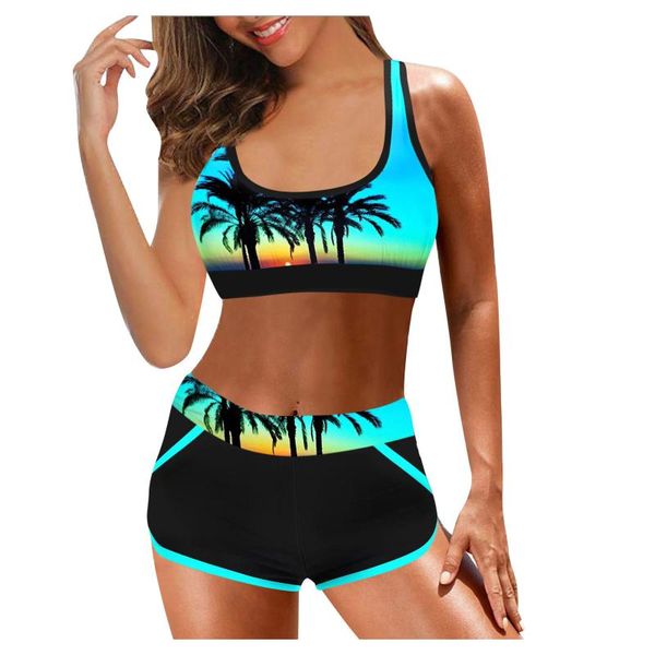 women's swimwear plus size bikini women print sport style swimsuit shorts biquini high waist tankini crop bathing suit mujer beach, White;black
women's swimwear plus size bikini women print sport style swimsuit shorts biquini high waist tankini crop bathing suit mujer beach, White;black