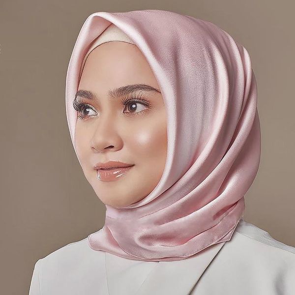 scarves muslim silk wrap instant hijab turban women scarf shawl headscarf satin pashmina bandana islam foulard 2021, Blue;gray
