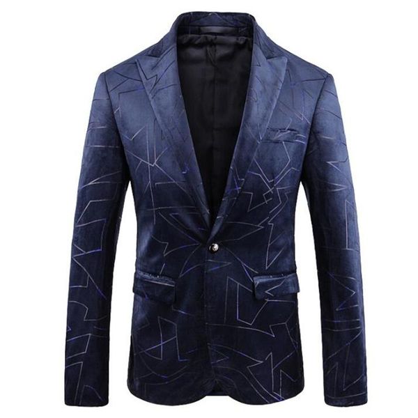 men's suits & blazers high-end men's dress digital printing clothes blue european american products for autumn winter fashion cloth, White;black
men's suits & blazers high-end men's dress digital printing clothes blue european american products for autumn winter fashion cloth, White;black