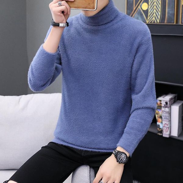 men's sweaters imitation mink velvet turtleneck for men korean fashion trends streetwear teenage basic autumn clothing solid pullovers, White;black
men's sweaters imitation mink velvet turtleneck for men korean fashion trends streetwear teenage basic autumn clothing solid pullovers, White;black