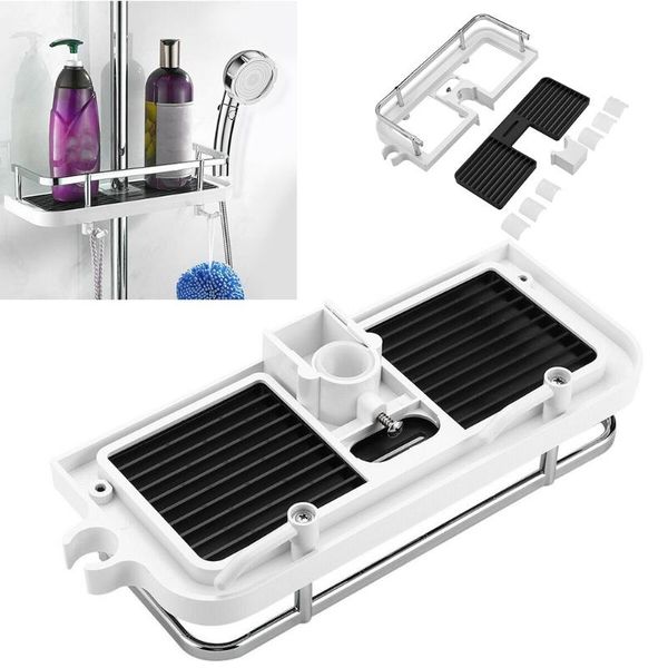 hooks & rails bathroom toilet rack punching square shower rod multi-function storage tray
hooks & rails bathroom toilet rack punching square shower rod multi-function storage tray