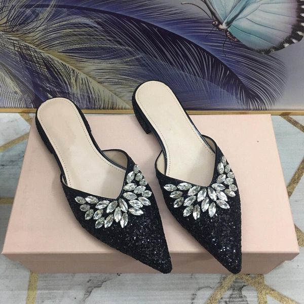 shoes woman pointed toes flats slippers crystal bingbling slippers slip-ons woman mules woman zapatos de mujer, Black
shoes woman pointed toes flats slippers crystal bingbling slippers slip-ons woman mules woman zapatos de mujer, Black