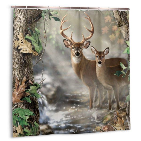 72x72 inch shower curtain set, anti mold waterproof polyester forest white tailed deer custom bathroom decor curtain with 12
72x72 inch shower curtain set, anti mold waterproof polyester forest white tailed deer custom bathroom decor curtain with 12