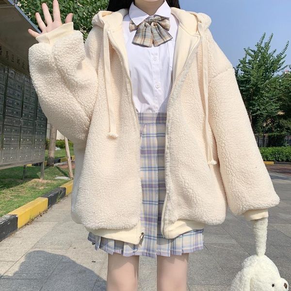 spring kawaii women teddy coat harajuku cute girls lolita plush faux fur thick warm oversized female jacket fleece outerwear women's tr, Tan;black
spring kawaii women teddy coat harajuku cute girls lolita plush faux fur thick warm oversized female jacket fleece outerwear women's tr, Tan;black