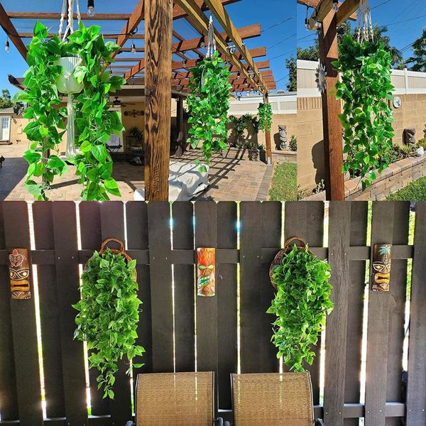 simulation hanging ivy artificial vines plant wall decoration rattan leaves branches green 2pcs 3.6ft (no baskets) decorative flowers & wrea
simulation hanging ivy artificial vines plant wall decoration rattan leaves branches green 2pcs 3.6ft (no baskets) decorative flowers & wrea