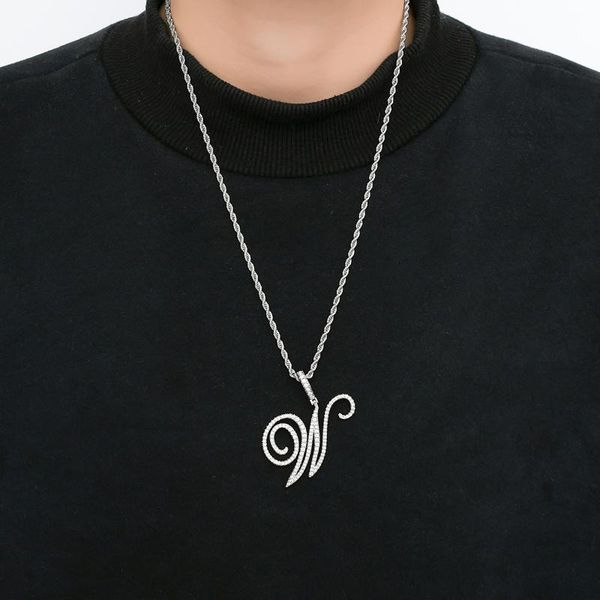 chains simple letter pendant diamond necklace for women chain capital hip hop jewelry gift necklace#w4, Silver
chains simple letter pendant diamond necklace for women chain capital hip hop jewelry gift necklace#w4, Silver