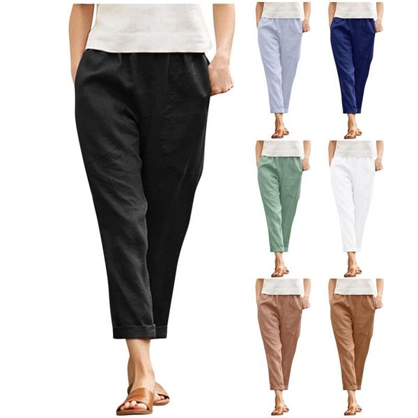 women's pants & capris autumn cotton linen for women trousers loose casual solid color plus size 4xl elastic waist harem 21726, Black;white
women's pants & capris autumn cotton linen for women trousers loose casual solid color plus size 4xl elastic waist harem 21726, Black;white