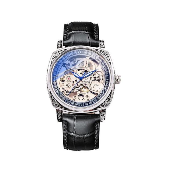 wristwatches waterproof square watch men's double-sided tourbillon mechanical luminous automatic birthday gift, Slivery;brown
wristwatches waterproof square watch men's double-sided tourbillon mechanical luminous automatic birthday gift, Slivery;brown