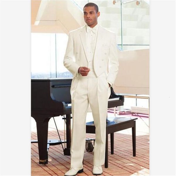 men's suits & blazers classic male smolking groom tux fine fitting suit and culine evening for men tailored beige wedding groomsmen pro, White;black 
men's suits & blazers classic male smolking groom tux fine fitting suit and culine evening for men tailored beige wedding groomsmen pro, White;black