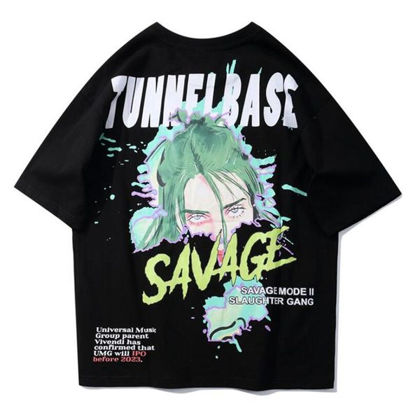 men's t-shirts 2021 summer cotton cartoon portrait print short-sleeved oversized t shirt street harajuku hip hop couples punk tee, White;black
men's t-shirts 2021 summer cotton cartoon portrait print short-sleeved oversized t shirt street harajuku hip hop couples punk tee, White;black